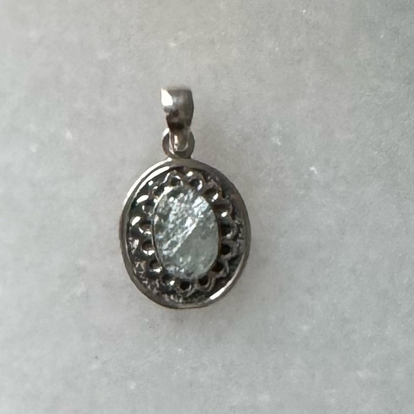 NWOT Sundance Tidepool Pendant Aquamarine Sterling Silver